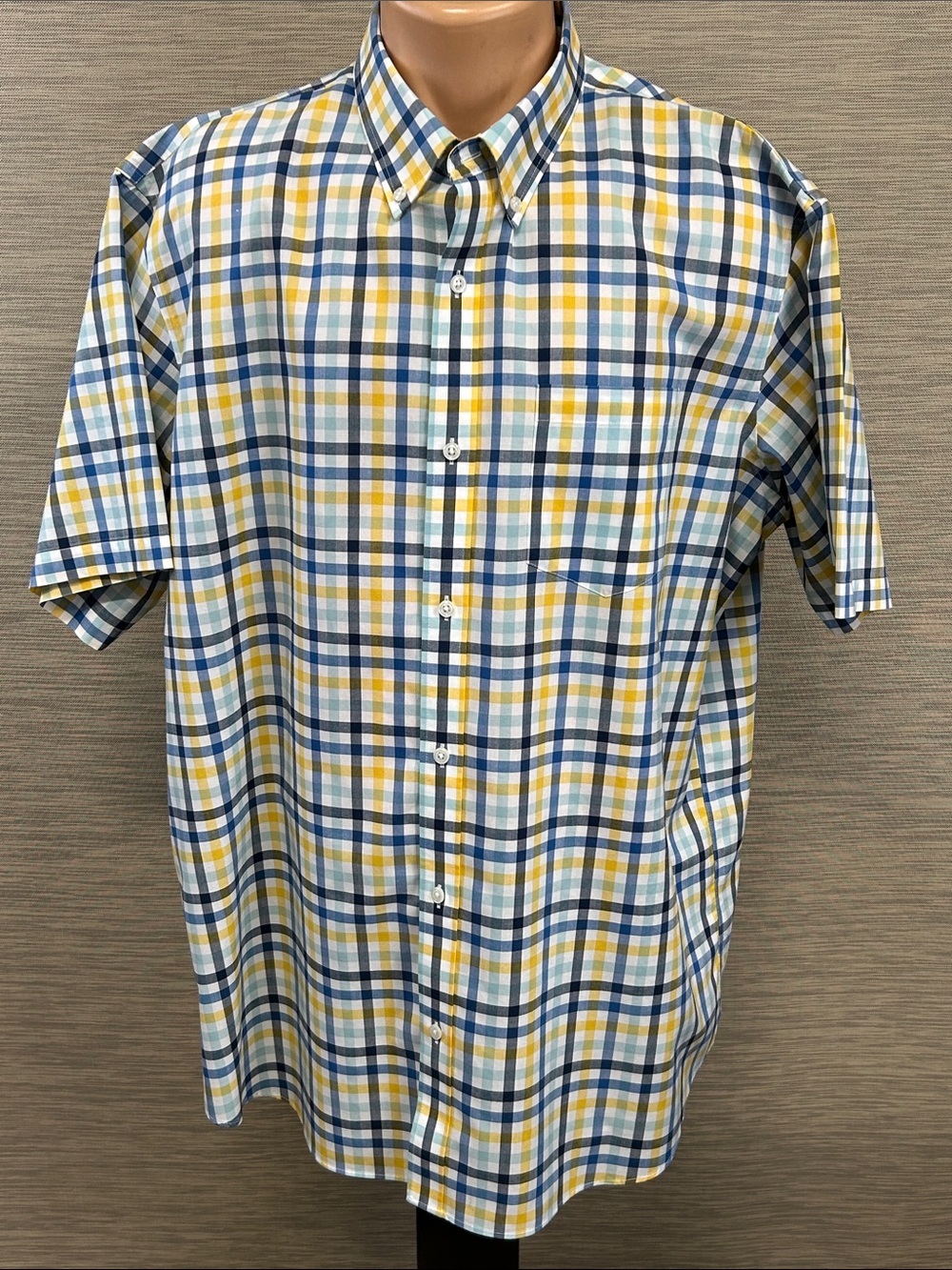 L.L. Bean short sleeve button down collar shirt.  XL